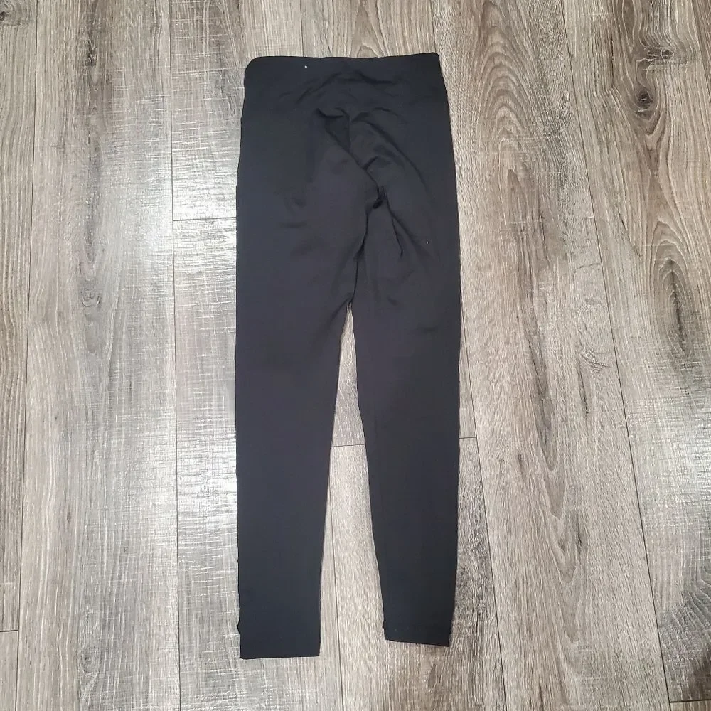 Girls Leggings Size 10-12 Justice Kids Black and Gray Leggings Set 3 Pieces